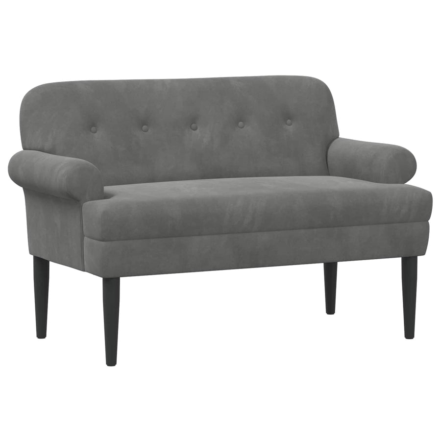 Loungebank met knopencomfort Donkergrijs 120 x 66 x 78 cm