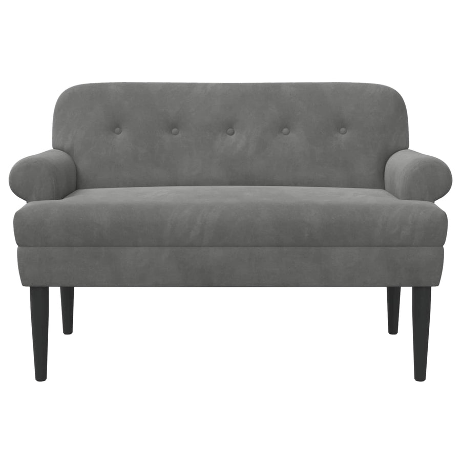 Loungebank met knopencomfort Donkergrijs 120 x 66 x 78 cm