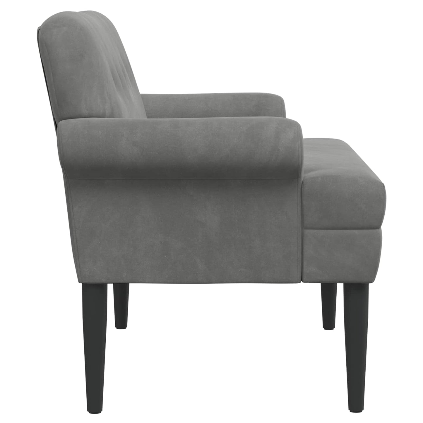 Loungebank met knopencomfort Donkergrijs 120 x 66 x 78 cm