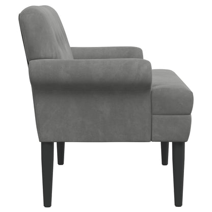 Loungebank met knopencomfort Donkergrijs 120 x 66 x 78 cm