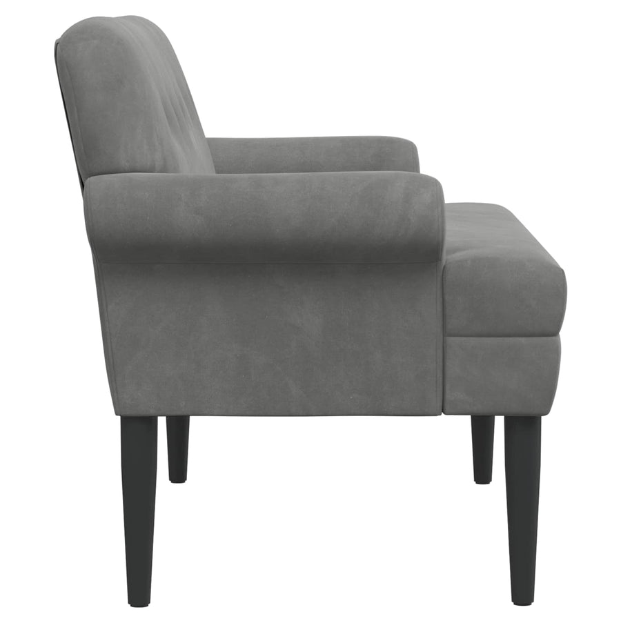 Loungebank met knopencomfort Donkergrijs 120 x 66 x 78 cm