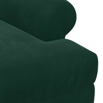Loungebank met knopencomfort Donkergroen 120 x 66 x 78 cm