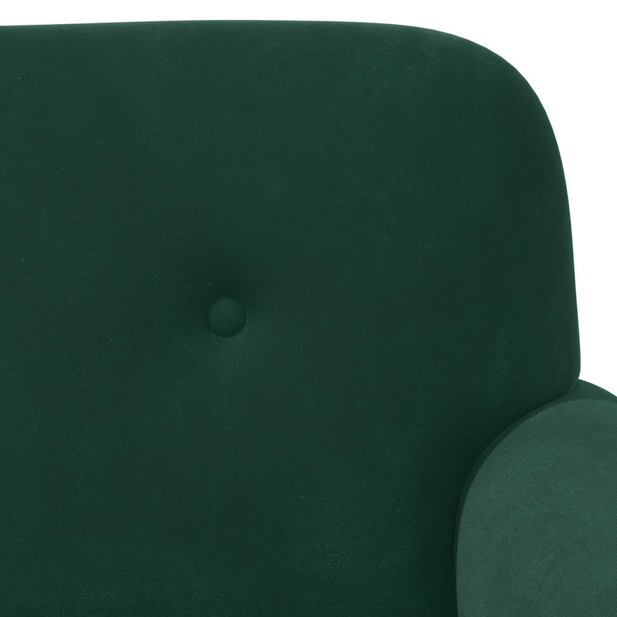 Loungebank met knopencomfort Donkergroen 120 x 66 x 78 cm