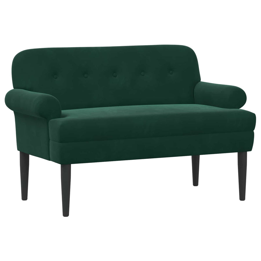 Loungebank met knopencomfort Donkergroen 120 x 66 x 78 cm