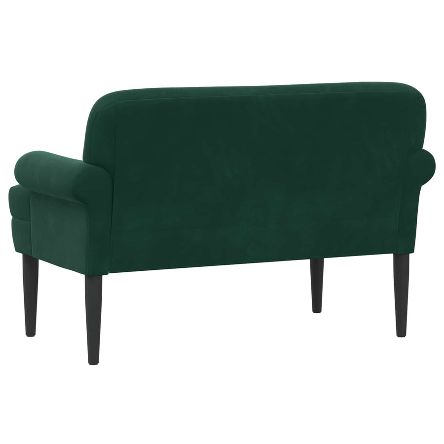 Loungebank met knopencomfort Donkergroen 120 x 66 x 78 cm
