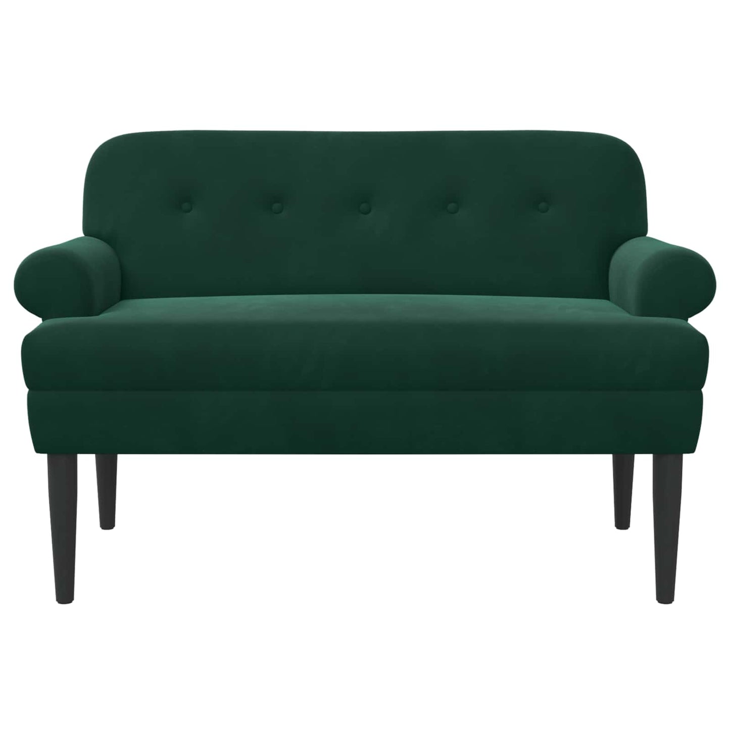 Loungebank met knopencomfort Donkergroen 120 x 66 x 78 cm