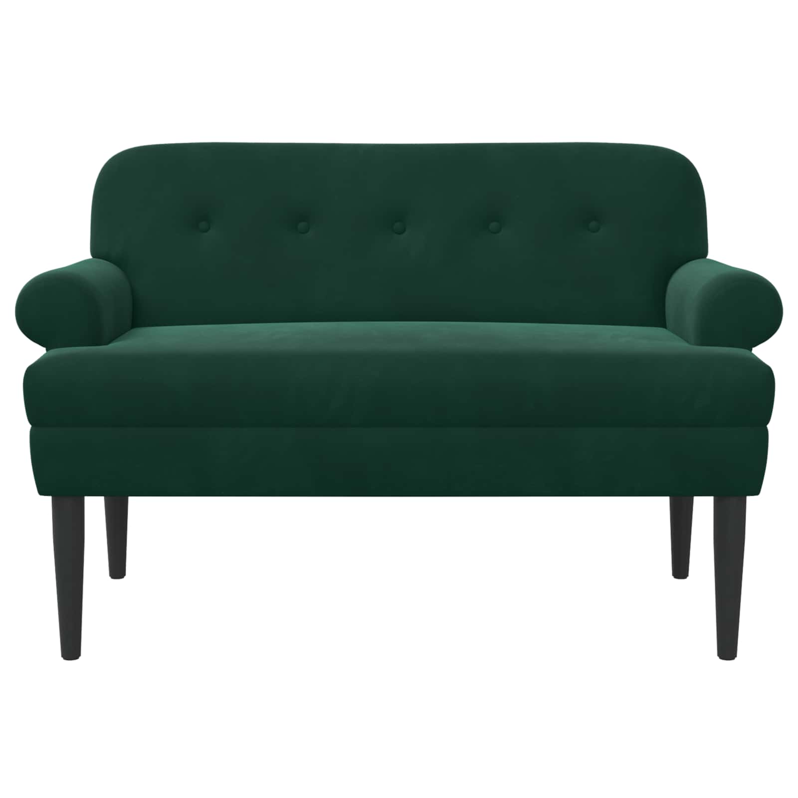 Loungebank met knopencomfort Donkergroen 120 x 66 x 78 cm