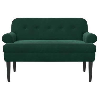 Loungebank met knopencomfort Donkergroen 120 x 66 x 78 cm