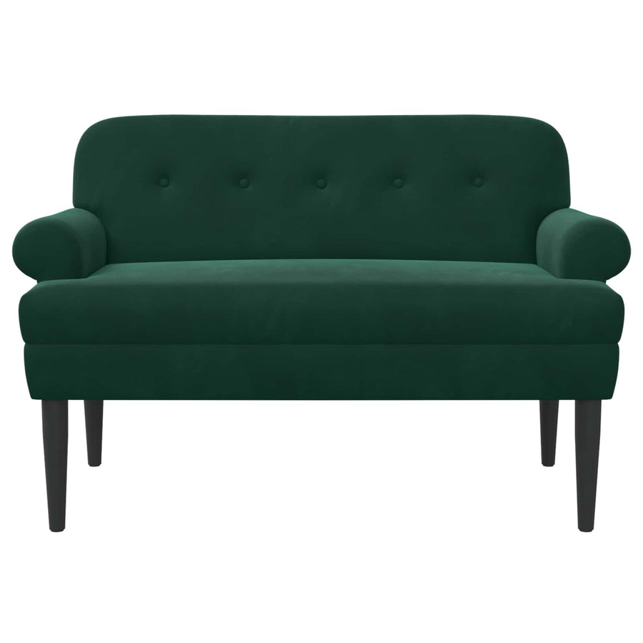 Loungebank met knopencomfort Donkergroen 120 x 66 x 78 cm
