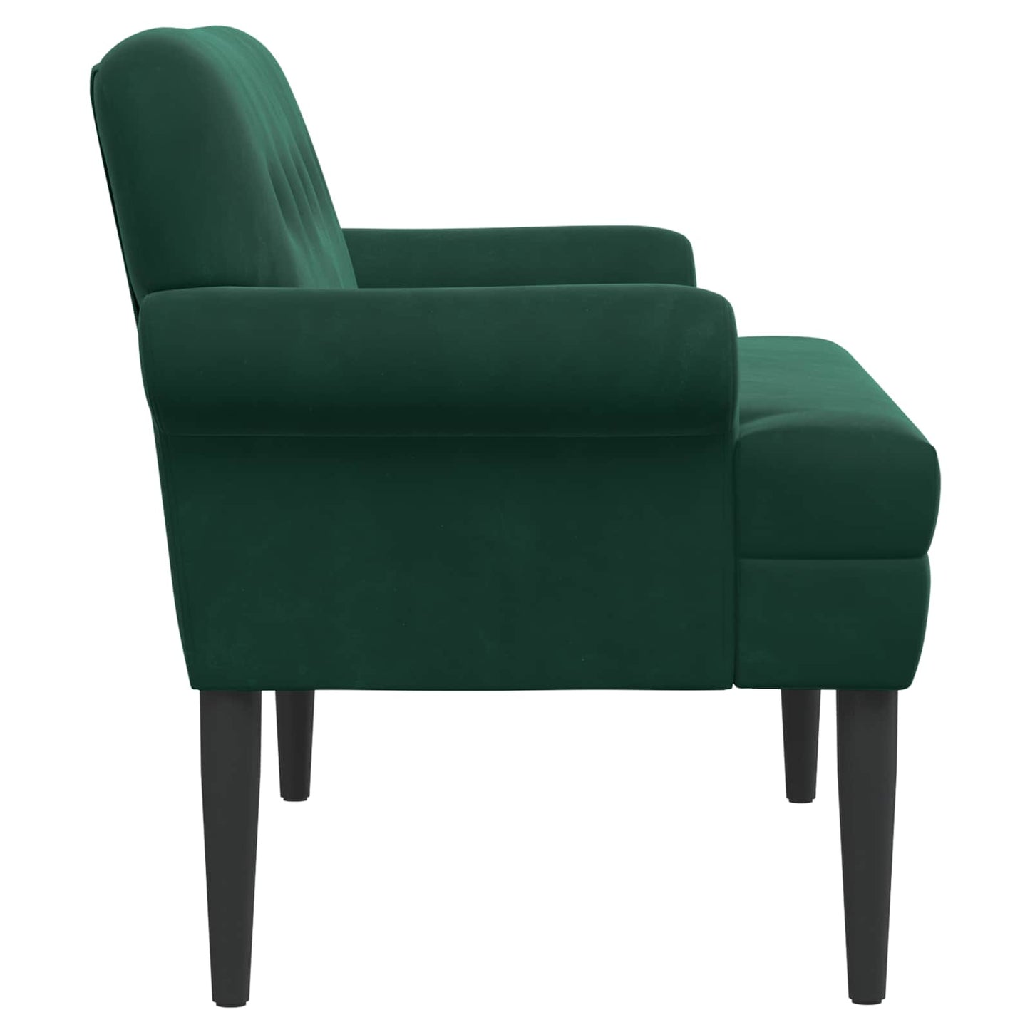 Loungebank met knopencomfort Donkergroen 120 x 66 x 78 cm