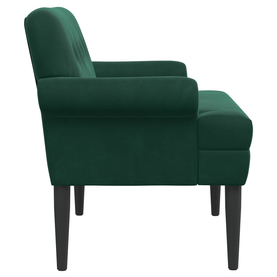 Loungebank met knopencomfort Donkergroen 120 x 66 x 78 cm