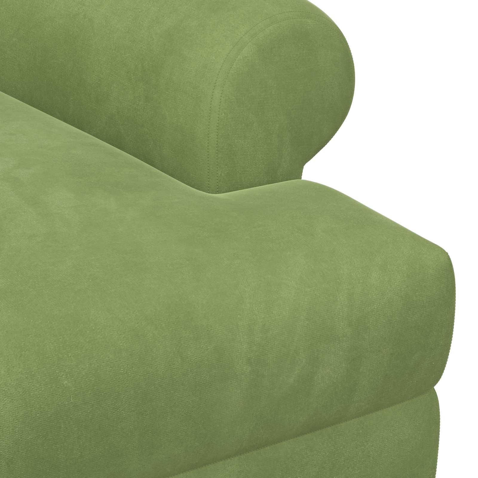 Loungebank met knopencomfort Lichtgroen 120 x 66 x 78 cm