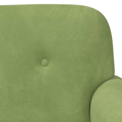 Loungebank met knopencomfort Lichtgroen 120 x 66 x 78 cm