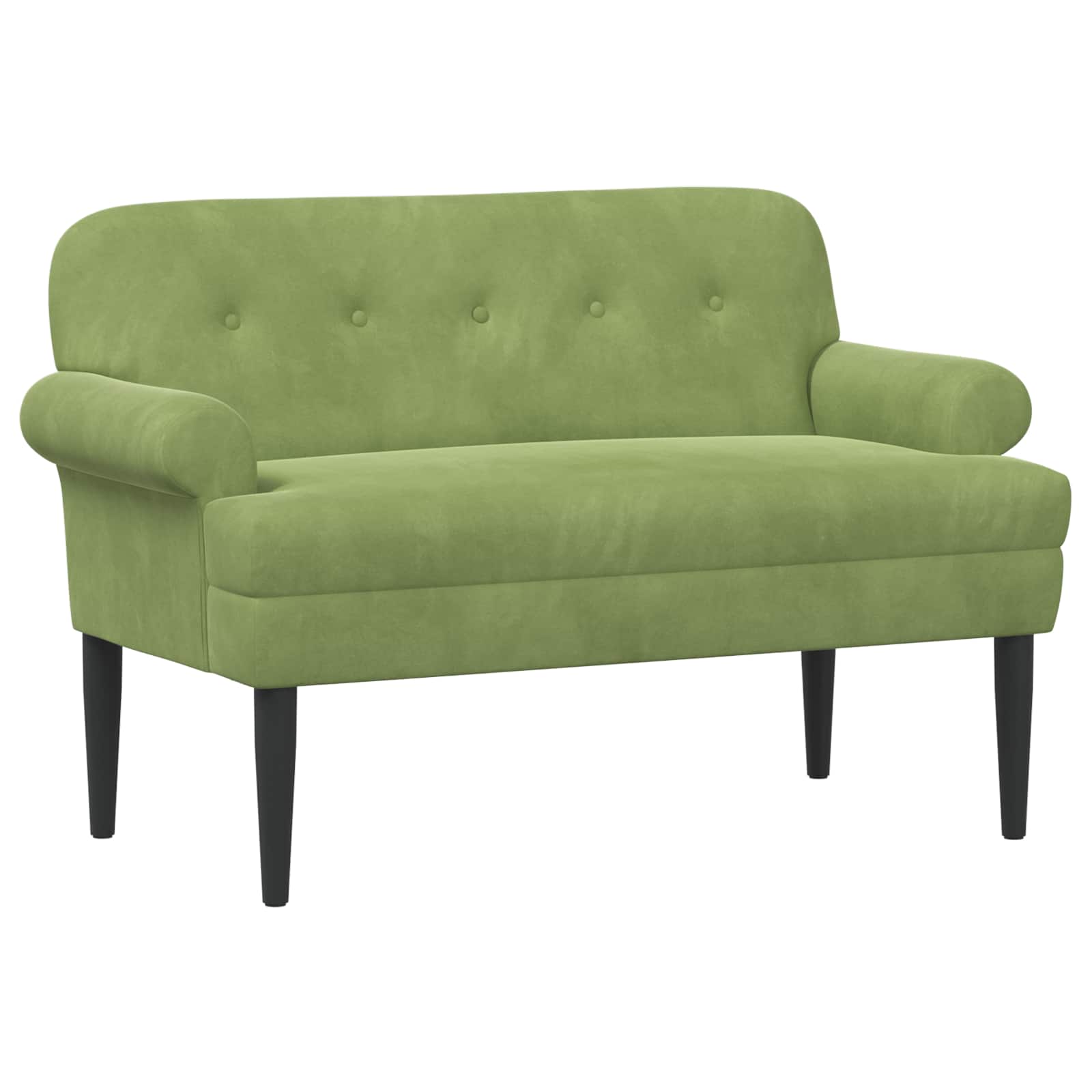 Loungebank met knopencomfort Lichtgroen 120 x 66 x 78 cm
