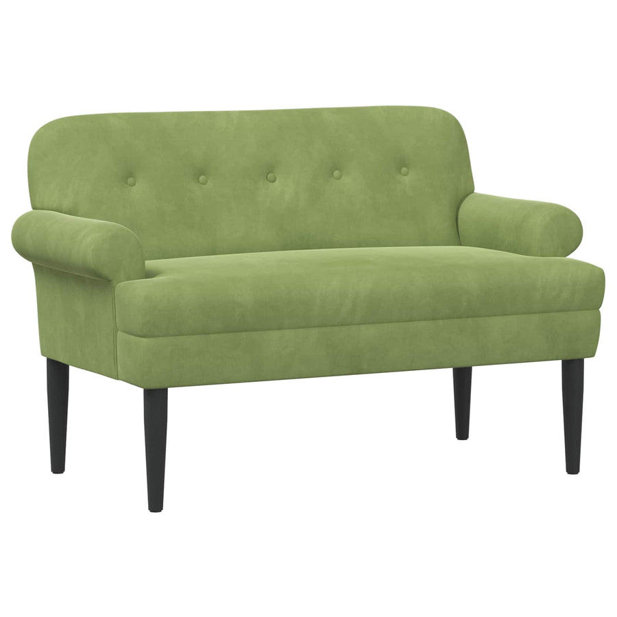 Loungebank met knopencomfort Lichtgroen 120 x 66 x 78 cm