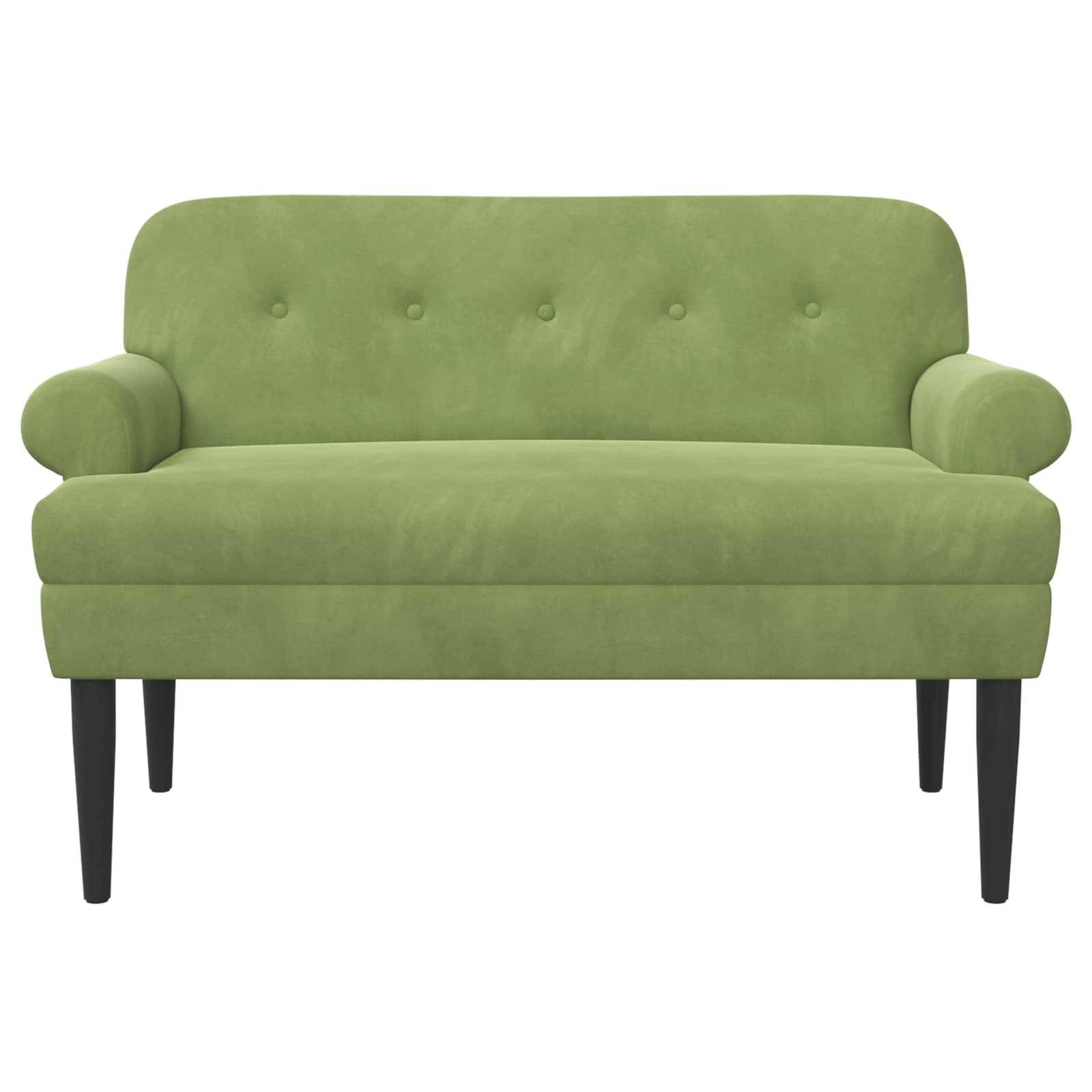 Loungebank met knopencomfort Lichtgroen 120 x 66 x 78 cm