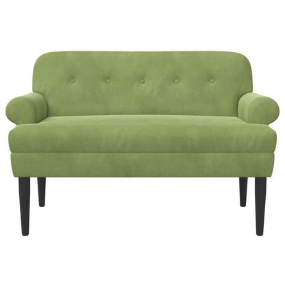 Loungebank met knopencomfort Lichtgroen 120 x 66 x 78 cm