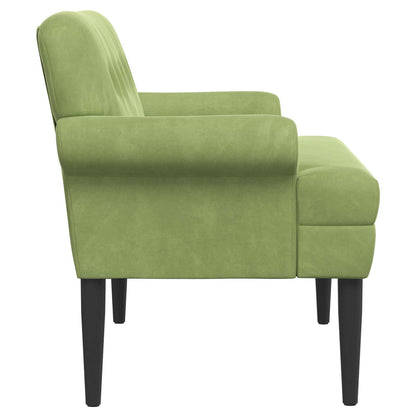 Loungebank met knopencomfort Lichtgroen 120 x 66 x 78 cm