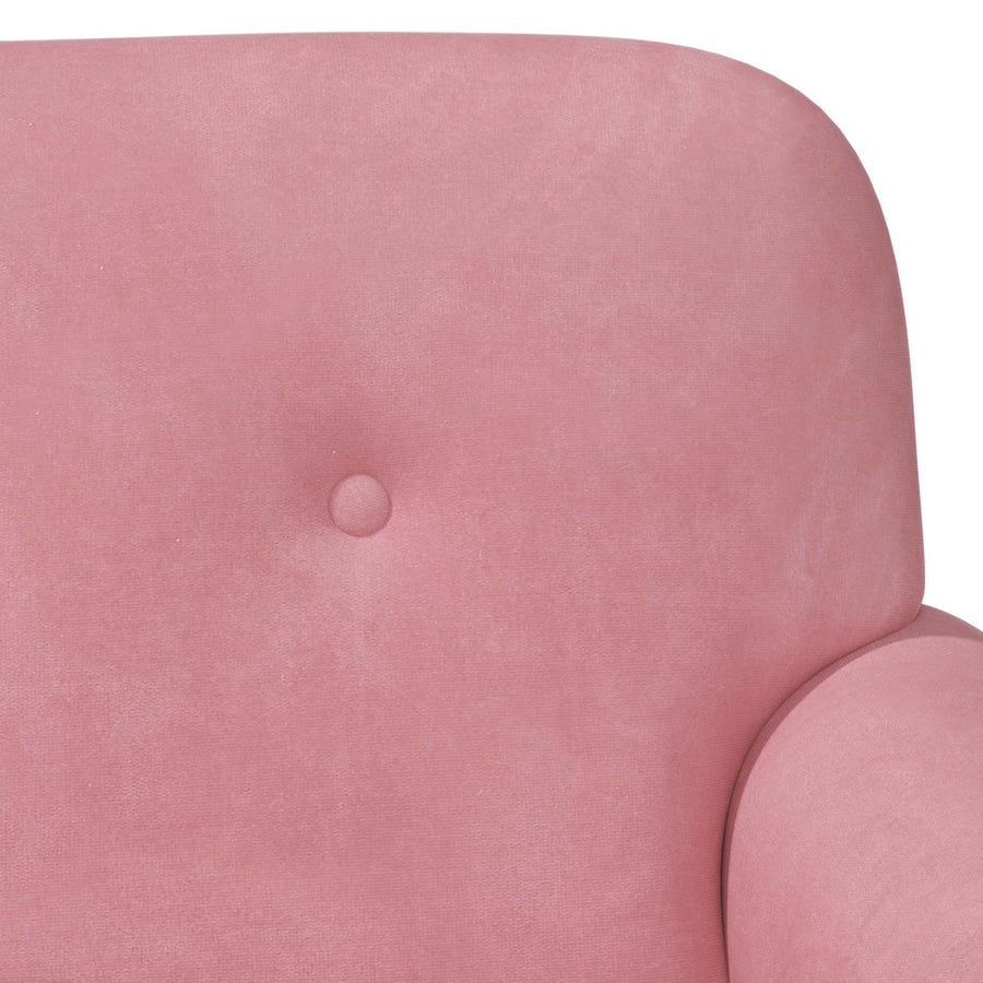 Loungebank met knopencomfort Roze 120 x 66 x 78 cm fluweel