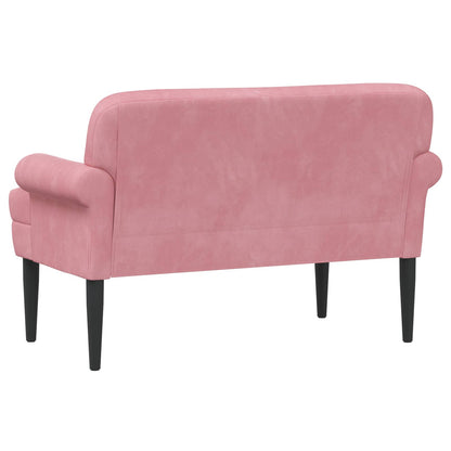 Loungebank met knopencomfort Roze 120 x 66 x 78 cm fluweel