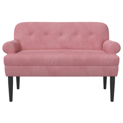 Loungebank met knopencomfort Roze 120 x 66 x 78 cm fluweel