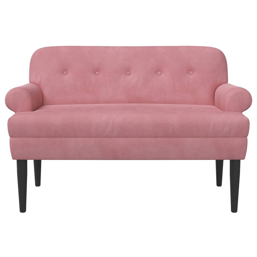 Loungebank met knopencomfort Roze 120 x 66 x 78 cm fluweel