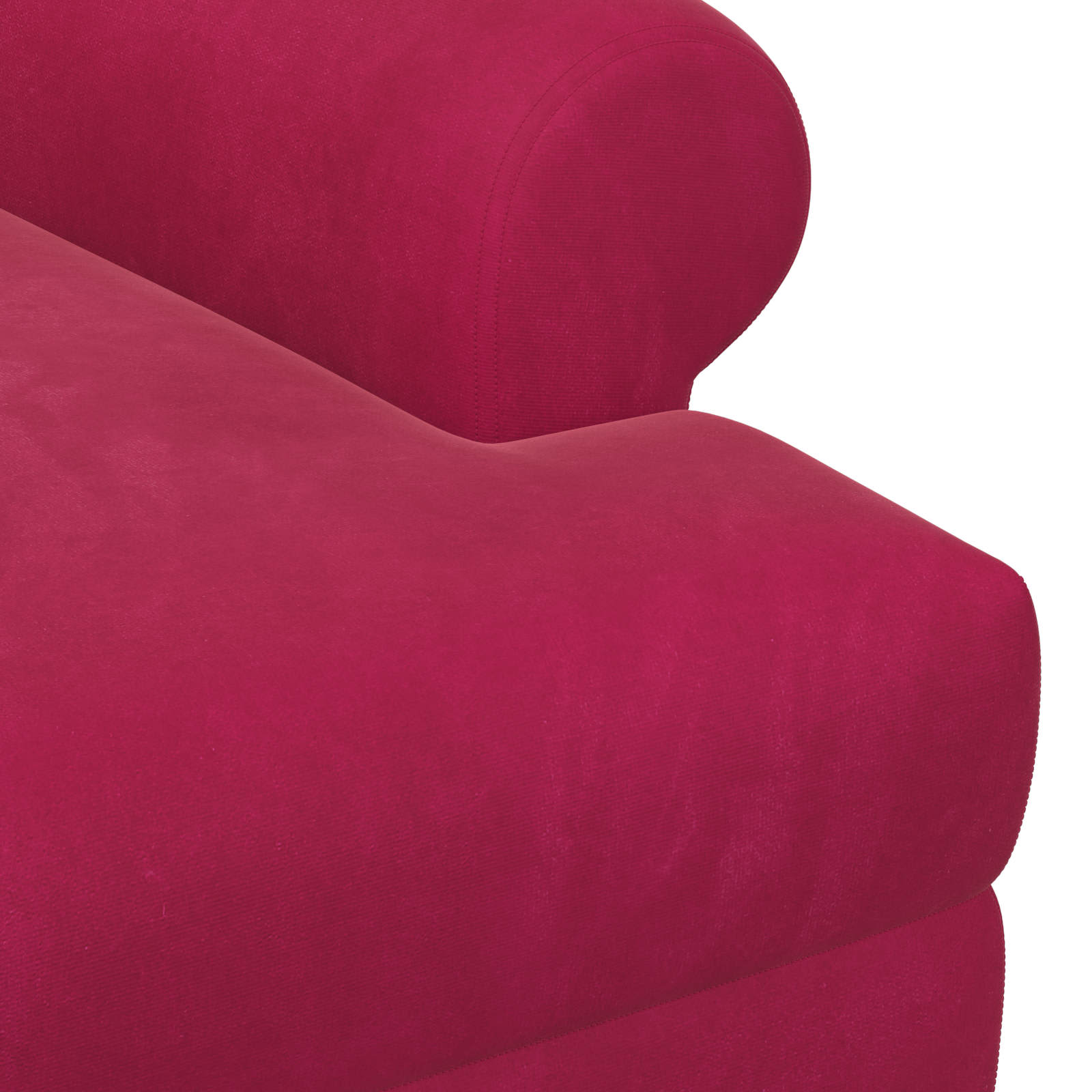 Loungebank met knopencomfort Wijnrood 120 x 66 x 78 cm fluweel