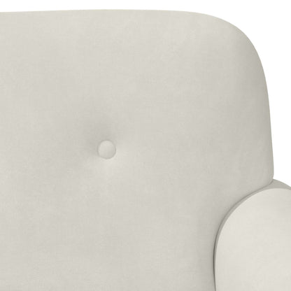 Loungebank met knopencomfort Crèmekleurig 120 x 66 x 78 cm