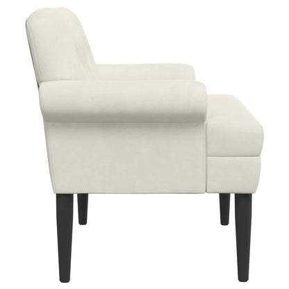 Loungebank met knopencomfort Crèmekleurig 120 x 66 x 78 cm
