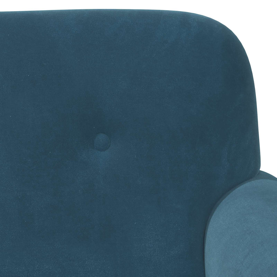 Loungebank met knopencomfort Blauw 120 x 66 x 78 cm fluweel