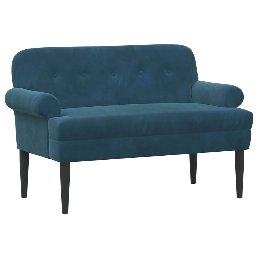 Loungebank met knopencomfort Blauw 120 x 66 x 78 cm fluweel