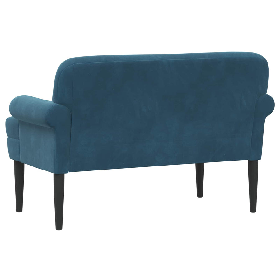 Loungebank met knopencomfort Blauw 120 x 66 x 78 cm fluweel