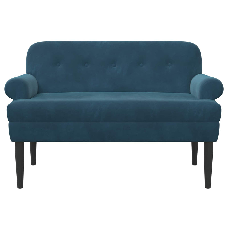Loungebank met knopencomfort Blauw 120 x 66 x 78 cm fluweel