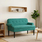 Loungebank met knopencomfort Turquoise 120 x 66 x 78 cm fluweel