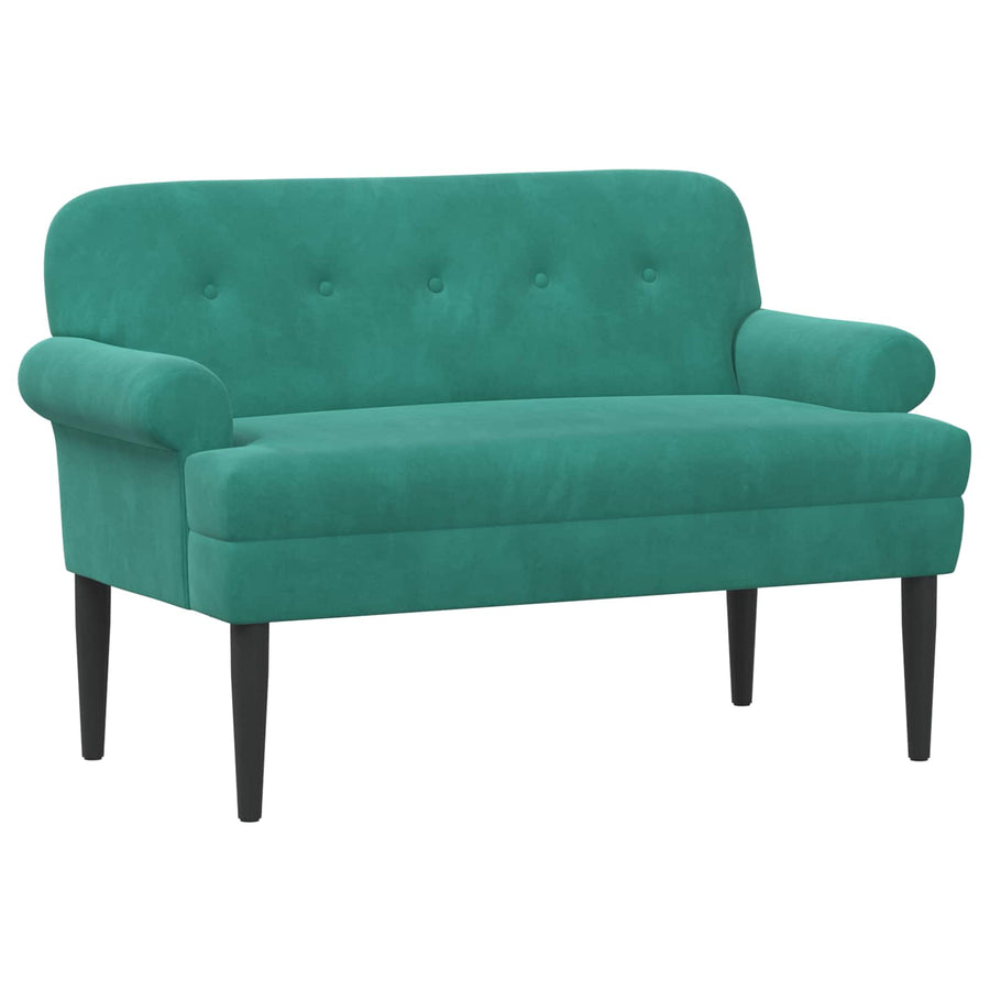 Loungebank met knopencomfort Turquoise 120 x 66 x 78 cm fluweel