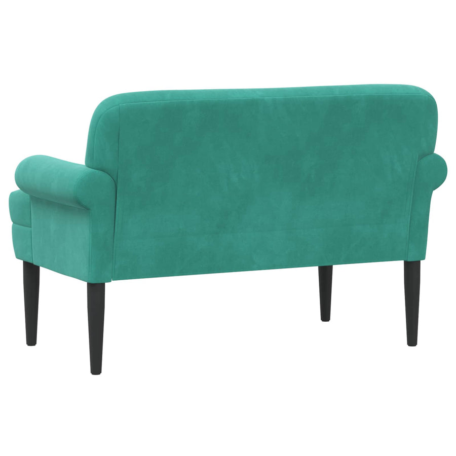 Loungebank met knopencomfort Turquoise 120 x 66 x 78 cm fluweel