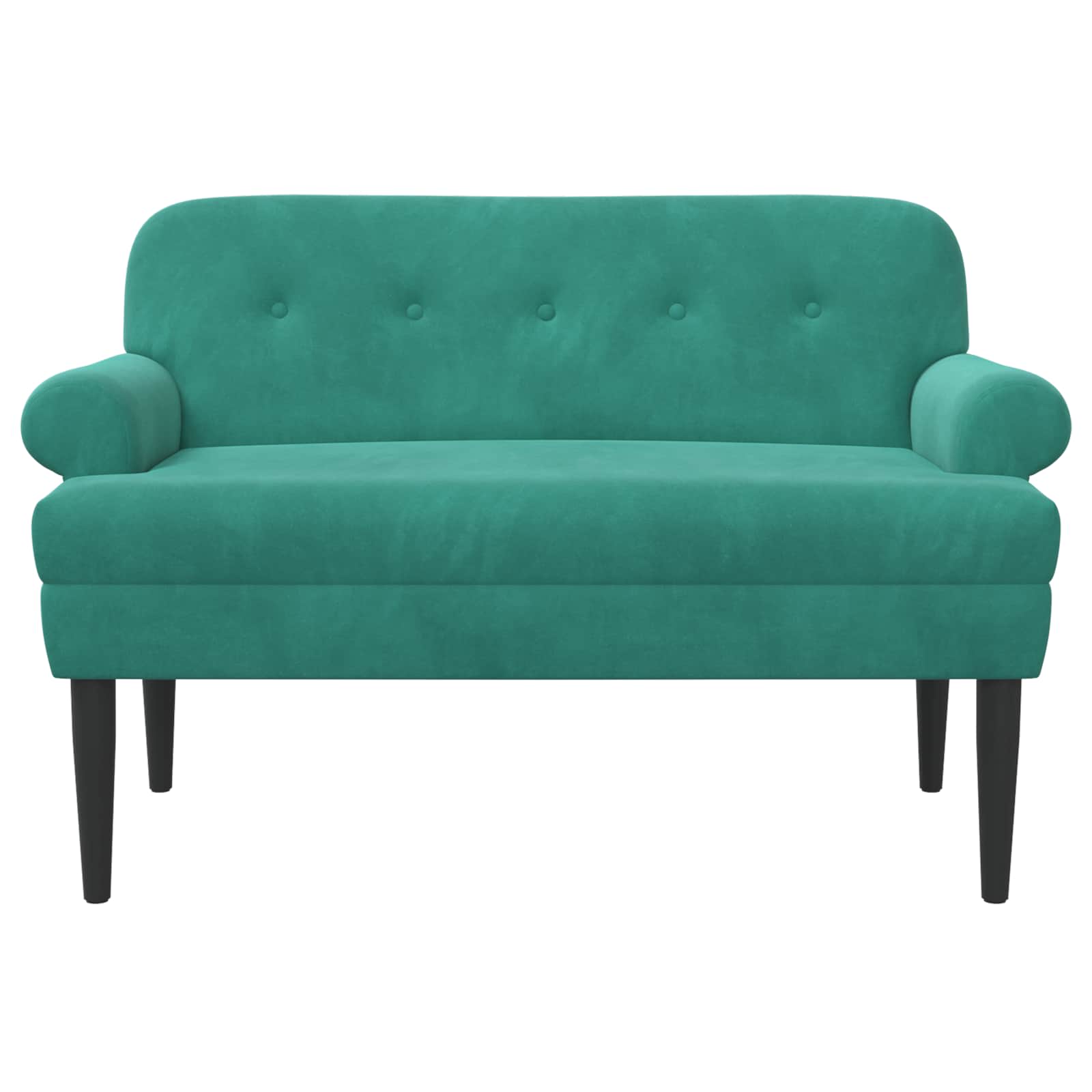 Loungebank met knopencomfort Turquoise 120 x 66 x 78 cm fluweel