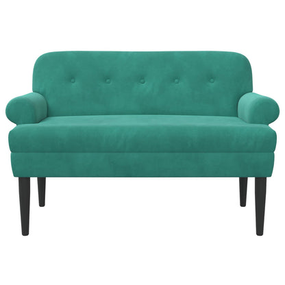 Loungebank met knopencomfort Turquoise 120 x 66 x 78 cm fluweel