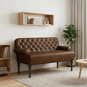 Loungebank bruin 120x65x78 cm