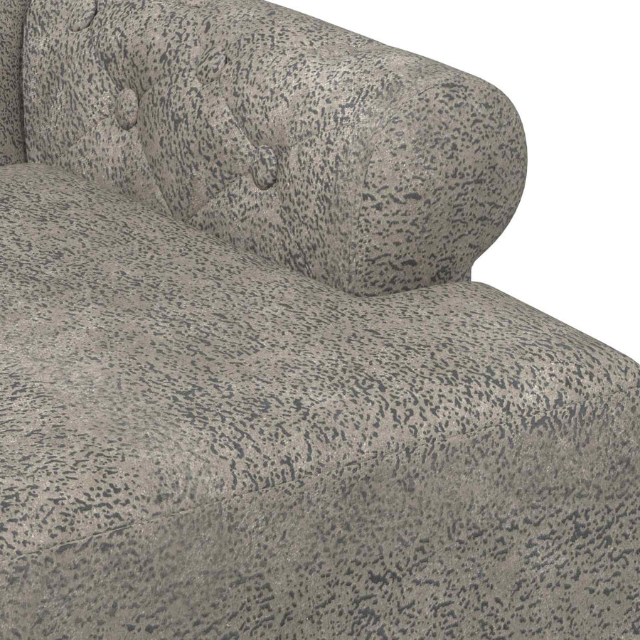 Loungebank met knopencomfort Lichtgrijs 120 x 65 x 78 cm