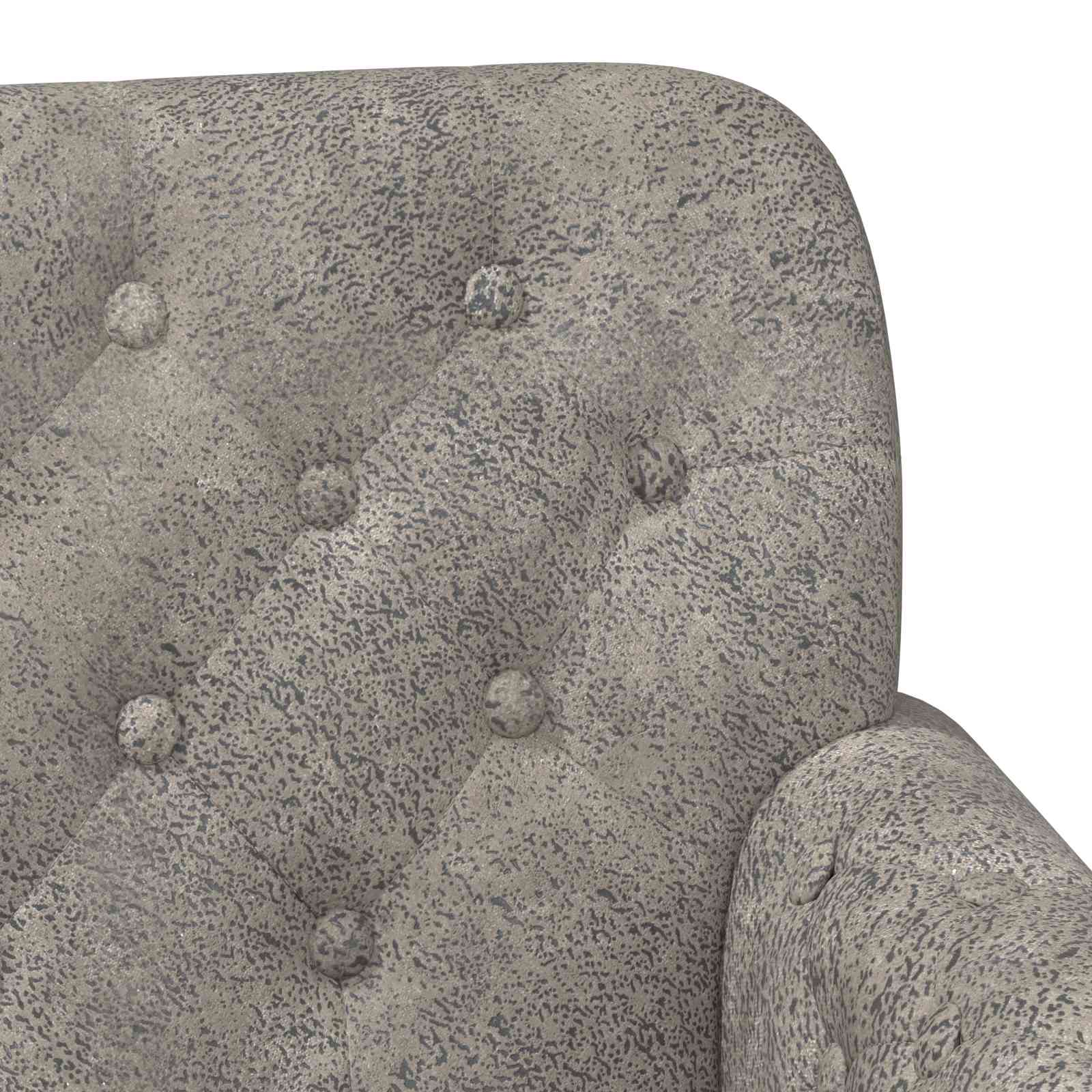 Loungebank met knopencomfort Lichtgrijs 120 x 65 x 78 cm