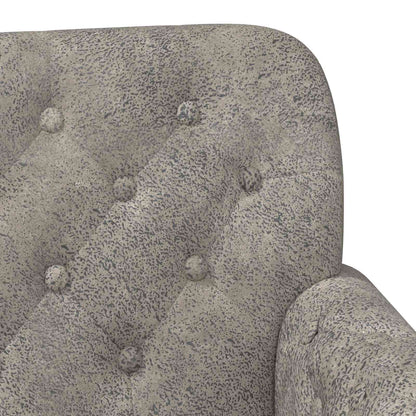 Loungebank met knopencomfort Lichtgrijs 120 x 65 x 78 cm