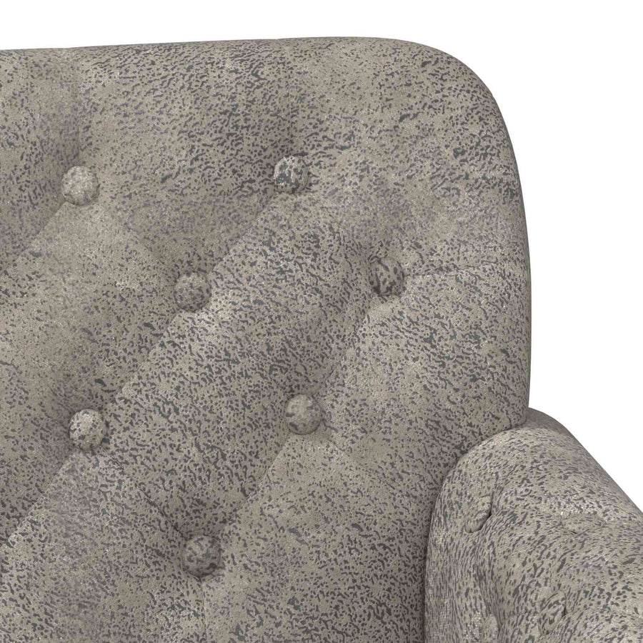 Loungebank met knopencomfort Lichtgrijs 120 x 65 x 78 cm