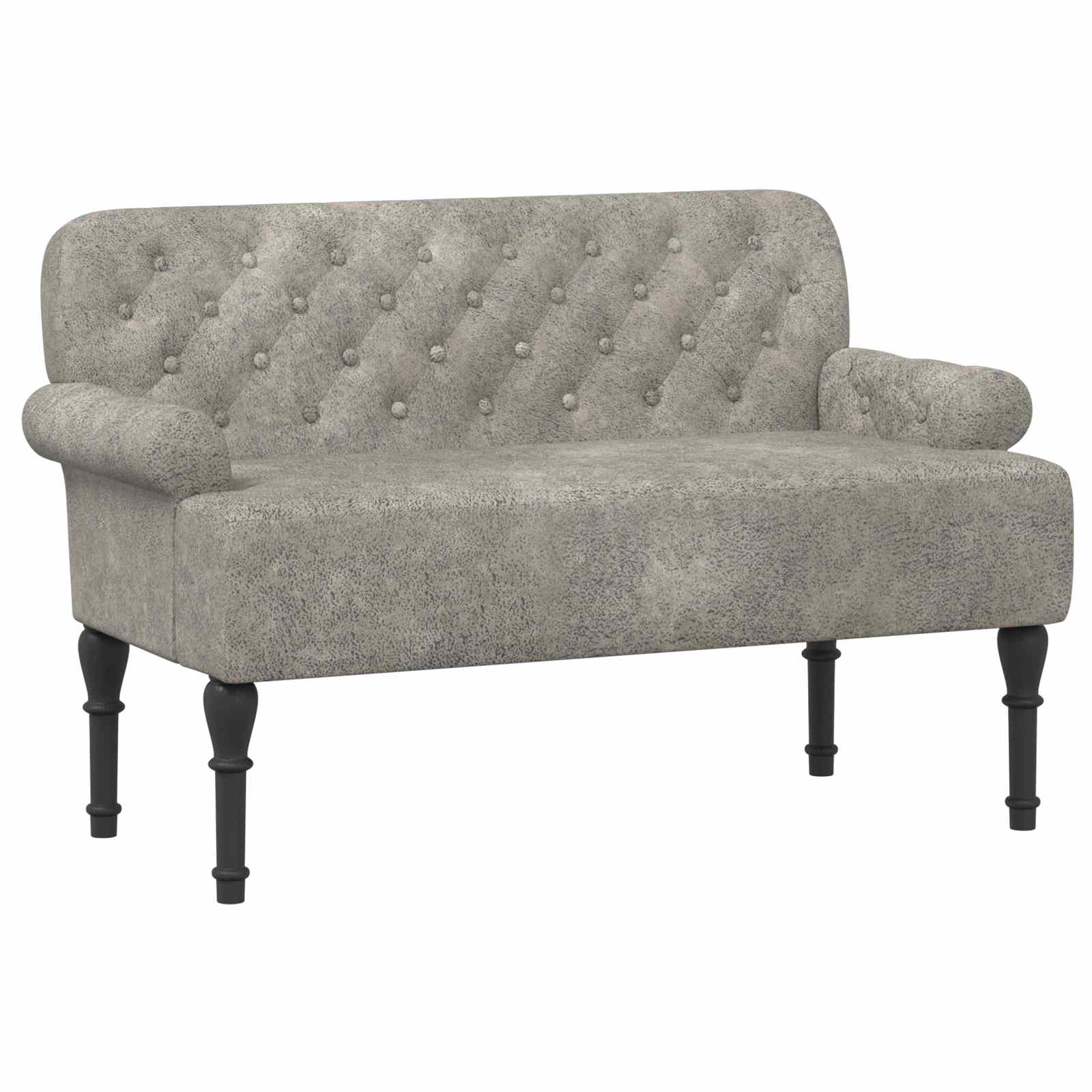 Loungebank met knopencomfort Lichtgrijs 120 x 65 x 78 cm
