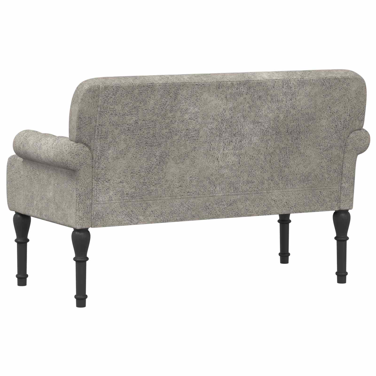 Loungebank met knopencomfort Lichtgrijs 120 x 65 x 78 cm