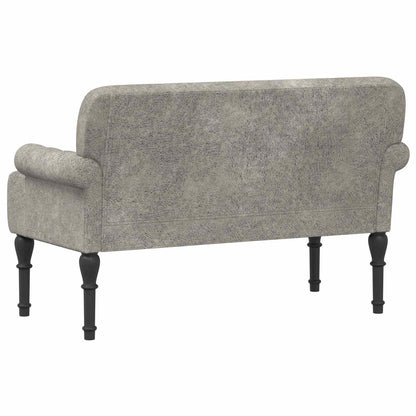 Loungebank met knopencomfort Lichtgrijs 120 x 65 x 78 cm