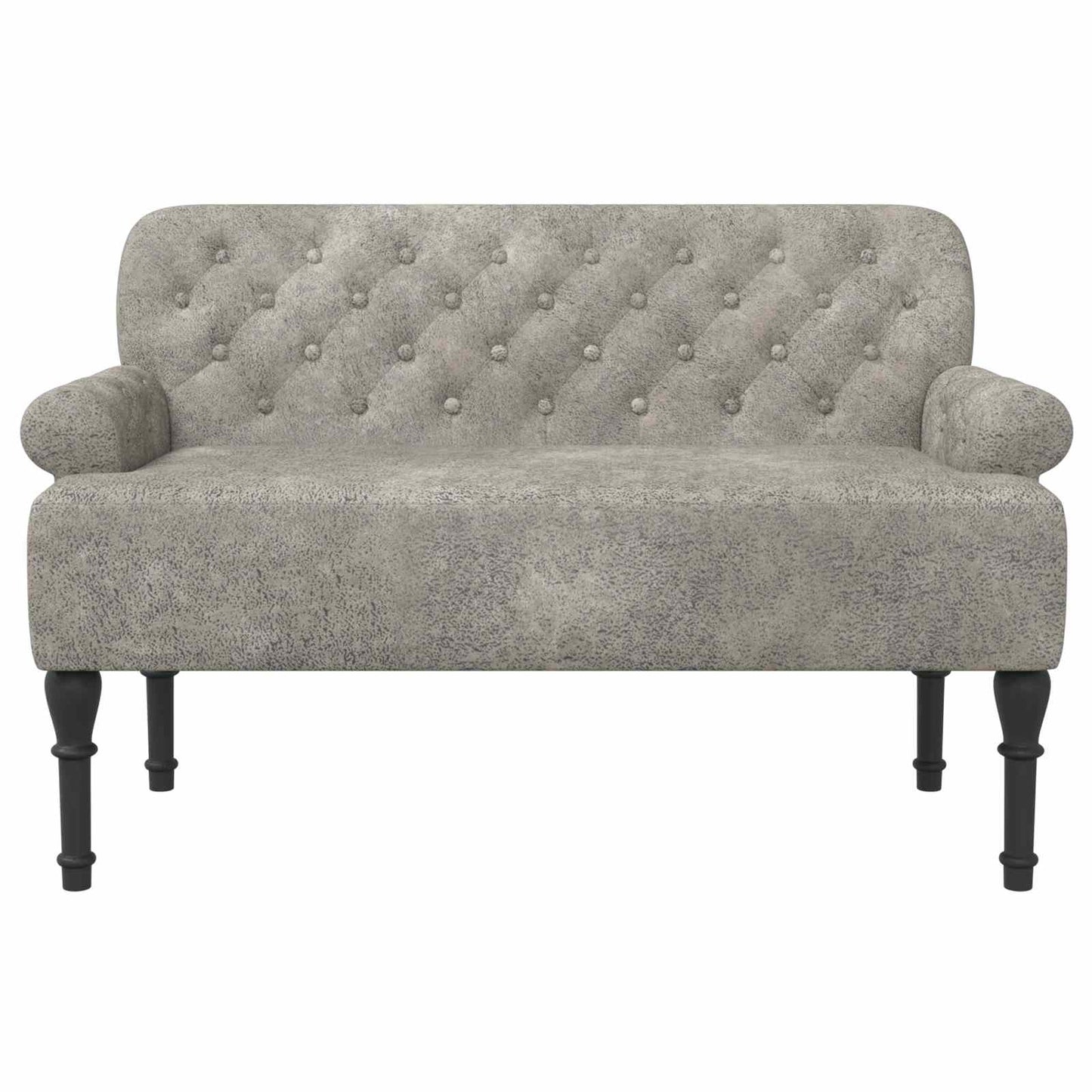Loungebank met knopencomfort Lichtgrijs 120 x 65 x 78 cm