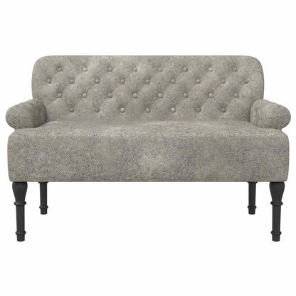 Loungebank met knopencomfort Lichtgrijs 120 x 65 x 78 cm