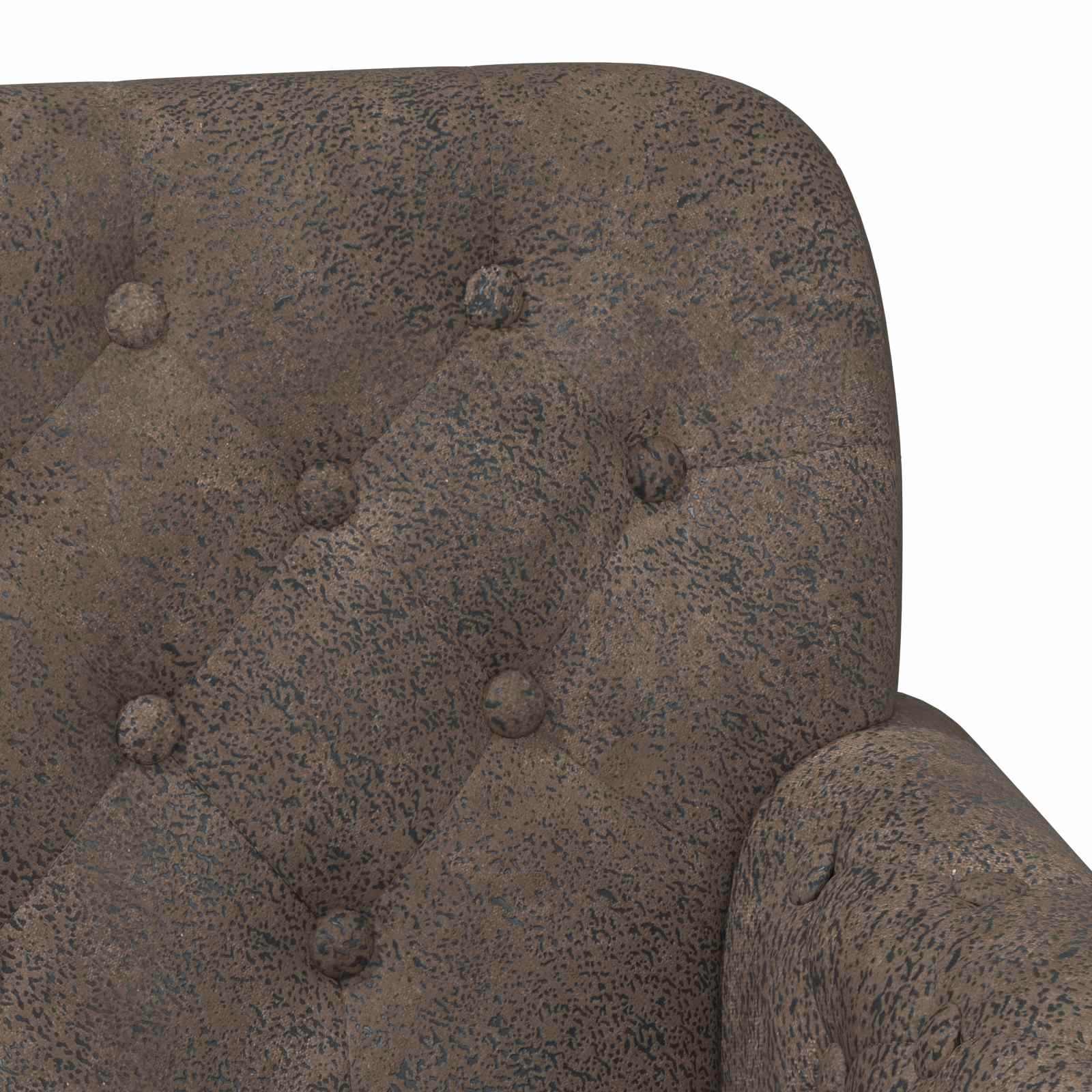 Loungebank met knopencomfort Donkergrijs 120 x 65 x 78 cm