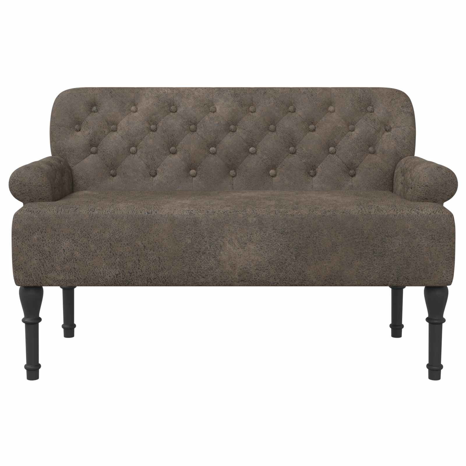 Loungebank met knopencomfort Donkergrijs 120 x 65 x 78 cm